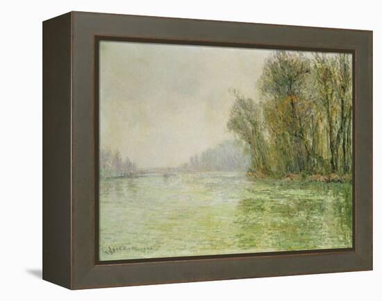 The Oise in Winter, 1906-Gustave Loiseau-Framed Premier Image Canvas