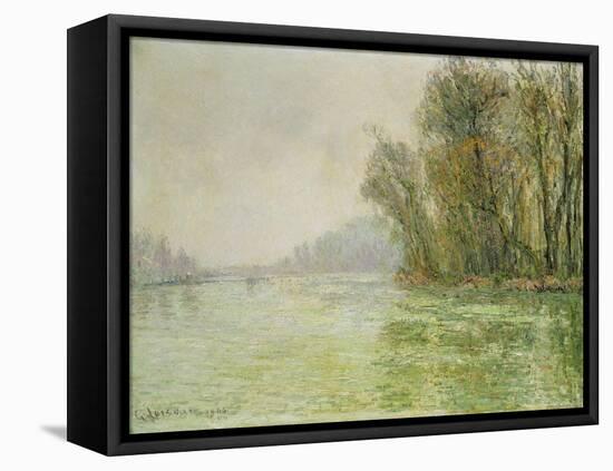 The Oise in Winter, 1906-Gustave Loiseau-Framed Premier Image Canvas