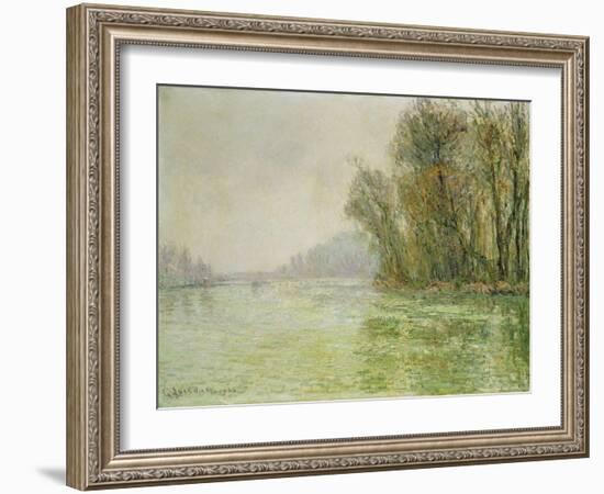 The Oise in Winter, 1906-Gustave Loiseau-Framed Giclee Print