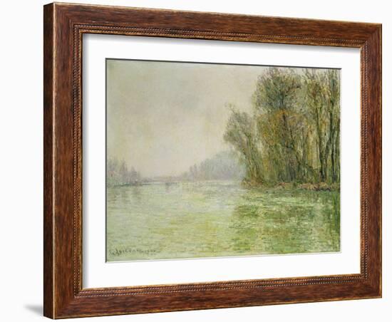 The Oise in Winter, 1906-Gustave Loiseau-Framed Giclee Print