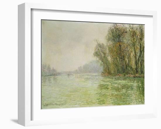 The Oise in Winter, 1906-Gustave Loiseau-Framed Giclee Print