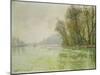 The Oise in Winter, 1906-Gustave Loiseau-Mounted Giclee Print