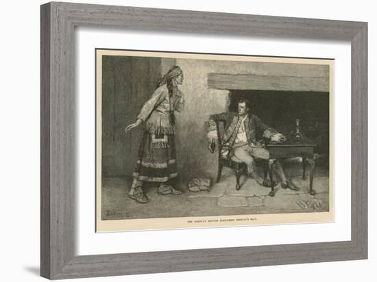 The Ojibway Maiden Disclosing Pontiac's Plot-Howard Pyle-Framed Giclee Print