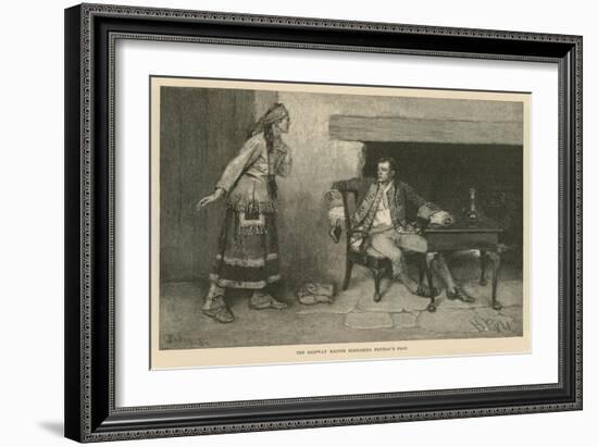 The Ojibway Maiden Disclosing Pontiac's Plot-Howard Pyle-Framed Giclee Print