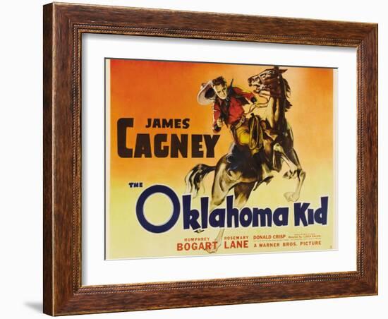 The Oklahoma Kid, James Cagney, 1939-null-Framed Art Print