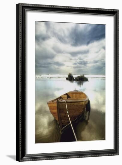 The Old Boat-Carlos Casamayor-Framed Art Print