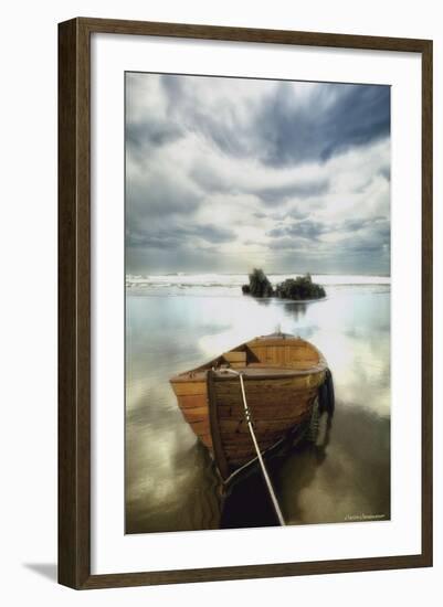 The Old Boat-Carlos Casamayor-Framed Art Print