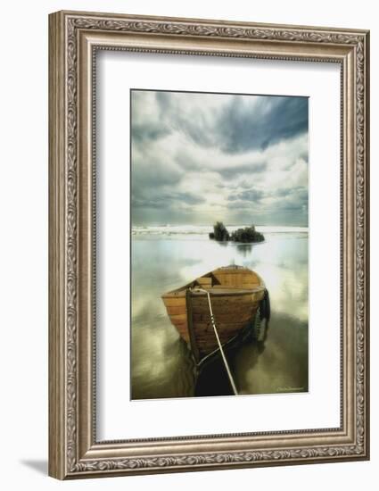 The Old Boat-Carlos Casamayor-Framed Art Print