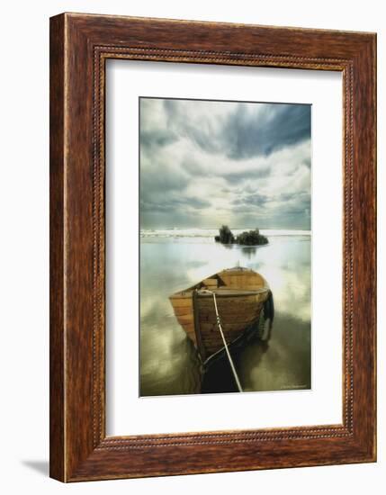 The Old Boat-Carlos Casamayor-Framed Art Print