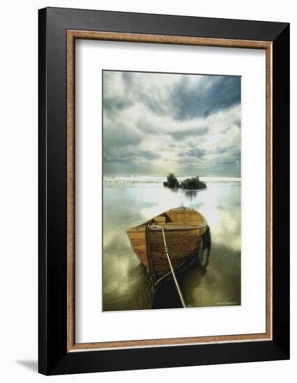 The Old Boat-Carlos Casamayor-Framed Art Print