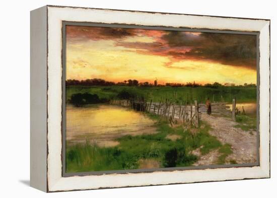 The Old Bridge over Hook Pond, 1907-Thomas Moran-Framed Premier Image Canvas