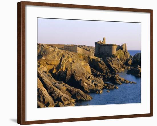 The Old Castle, 19th Century, on the South Coast of Ile d'Yeu, Yeu Island, Vendee, France-J P De Manne-Framed Photographic Print