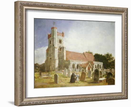 The Old Church, Ewell, 1847-William Holman Hunt-Framed Giclee Print