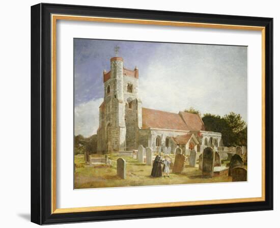 The Old Church, Ewell, 1847-William Holman Hunt-Framed Giclee Print