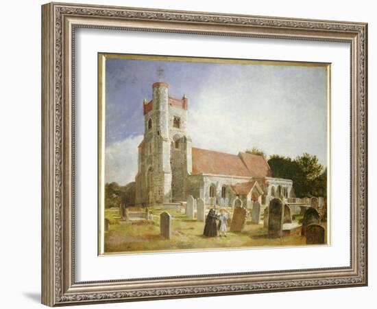 The Old Church, Ewell, 1847-William Holman Hunt-Framed Giclee Print