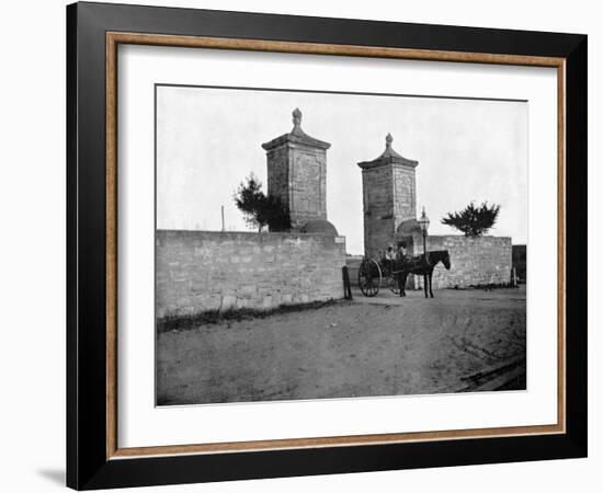 The Old City Gate, St Augustine, Florida, USA, 1893-John L Stoddard-Framed Giclee Print