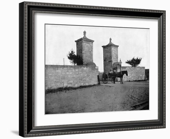 The Old City Gate, St Augustine, Florida, USA, 1893-John L Stoddard-Framed Giclee Print