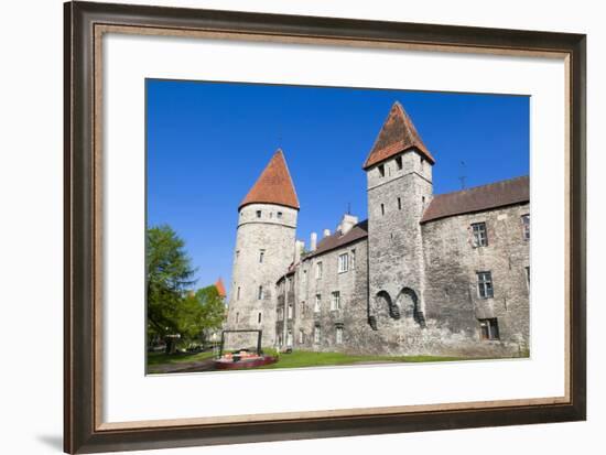 The Old City Walls of the Old Town of Tallinn, Estonia, Baltic States, Europe-Nico Tondini-Framed Photographic Print