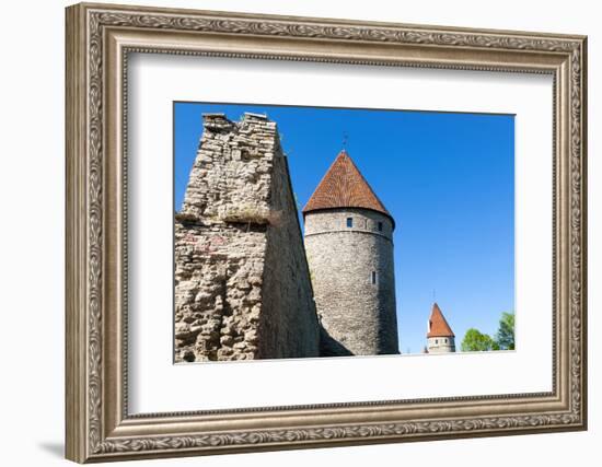 The Old City Walls of the Old Town of Tallinn, Estonia, Baltic States-Nico Tondini-Framed Photographic Print