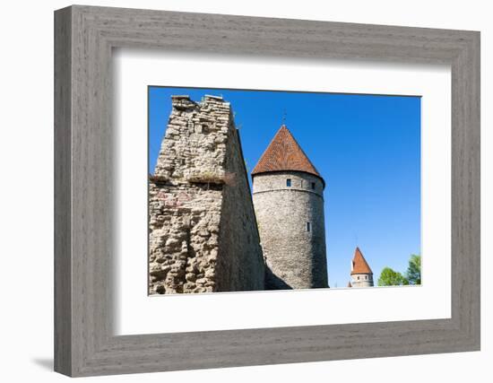 The Old City Walls of the Old Town of Tallinn, Estonia, Baltic States-Nico Tondini-Framed Photographic Print