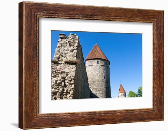 The Old City Walls of the Old Town of Tallinn, Estonia, Baltic States-Nico Tondini-Framed Photographic Print