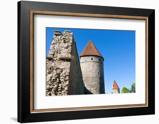 The Old City Walls of the Old Town of Tallinn, Estonia, Baltic States-Nico Tondini-Framed Photographic Print