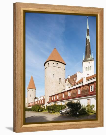 The Old City walls, Old Town, UNESCO World Heritage Site, Tallinn, Estonia, Europe-Ben Pipe-Framed Premier Image Canvas