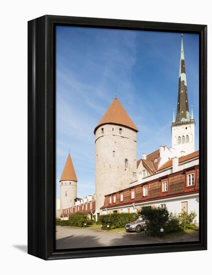 The Old City walls, Old Town, UNESCO World Heritage Site, Tallinn, Estonia, Europe-Ben Pipe-Framed Premier Image Canvas