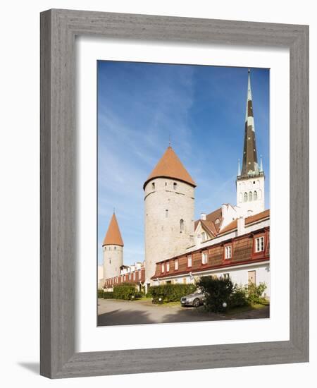 The Old City walls, Old Town, UNESCO World Heritage Site, Tallinn, Estonia, Europe-Ben Pipe-Framed Photographic Print