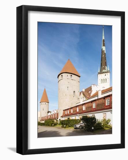 The Old City walls, Old Town, UNESCO World Heritage Site, Tallinn, Estonia, Europe-Ben Pipe-Framed Photographic Print