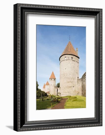 The Old City walls, Old Town, UNESCO World Heritage Site, Tallinn, Estonia, Europe-Ben Pipe-Framed Photographic Print