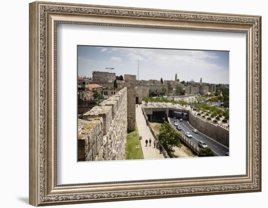 The Old City Walls, UNESCO World Heritage Site, Jerusalem, Israel, Middle East-Yadid Levy-Framed Photographic Print
