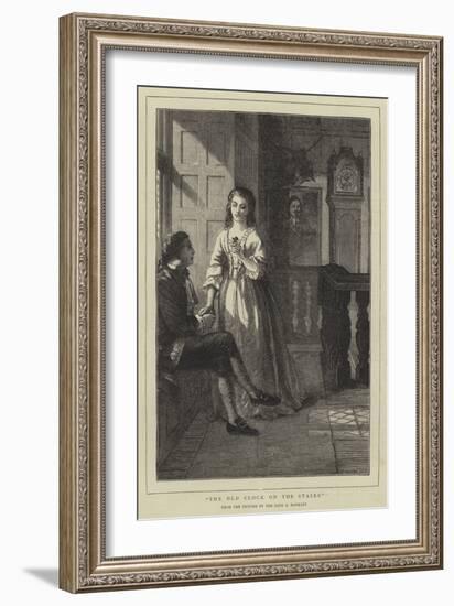 The Old Clock on the Stairs-Alfred Rankley-Framed Giclee Print