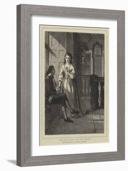 The Old Clock on the Stairs-Alfred Rankley-Framed Giclee Print