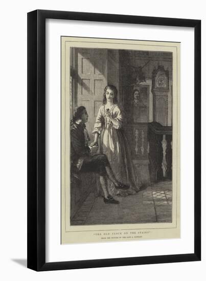 The Old Clock on the Stairs-Alfred Rankley-Framed Giclee Print