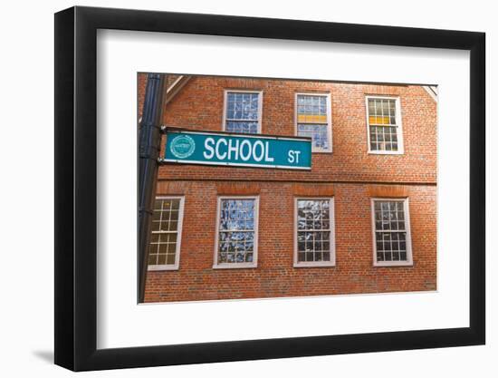 The Old Corner Bookstore, Freedom Trail, Boston, Massachusetts, USA-Russ Bishop-Framed Photographic Print