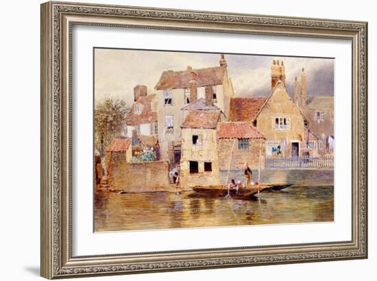 The Old Cottages at Eton-Myles Birket Foster-Framed Giclee Print