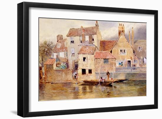 The Old Cottages at Eton-Myles Birket Foster-Framed Giclee Print