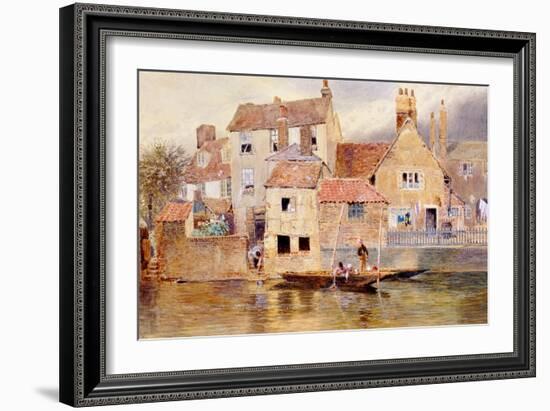 The Old Cottages at Eton-Myles Birket Foster-Framed Giclee Print