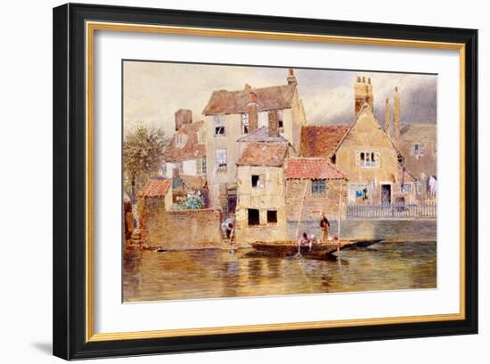 The Old Cottages at Eton-Myles Birket Foster-Framed Giclee Print