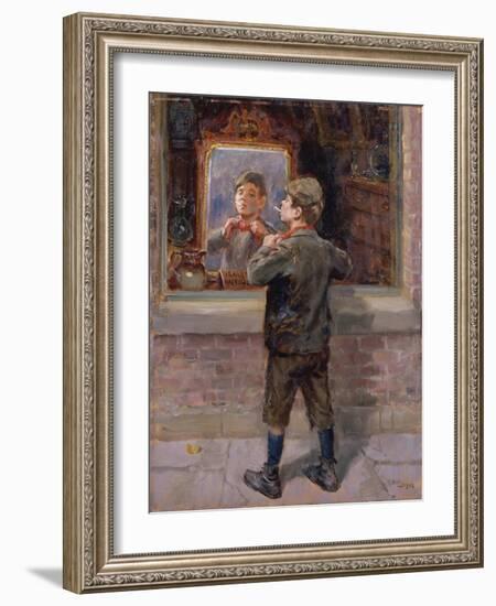 The Old Curiosity Shop, 1909-Ralph Hedley-Framed Giclee Print