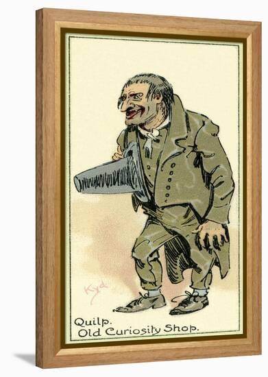 The Old Curiosity Shop by Charles Dickens-Hablot Knight Browne-Framed Premier Image Canvas