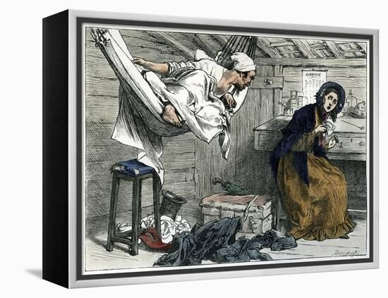 The Old Curiosity Shop by Charles Dickens-Frederick Barnard-Framed Premier Image Canvas