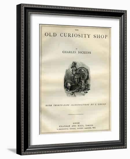 The Old Curiosity Shop by Charles Dickens-Charles Green-Framed Giclee Print