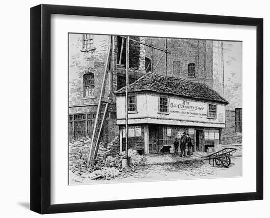 The Old Curiosity Shop near Lincoln's Inn Fields, London, c1860 (1911)-Joseph Swain-Framed Giclee Print