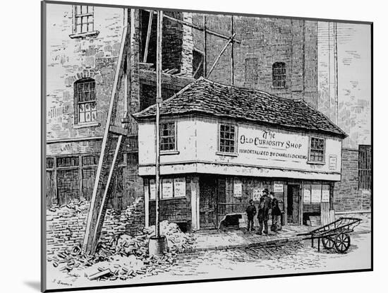 The Old Curiosity Shop near Lincoln's Inn Fields, London, c1860 (1911)-Joseph Swain-Mounted Giclee Print