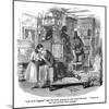 The Old Curiosity Shop, Nell and Grandfather in the Shop-Hablot Browne-Mounted Art Print