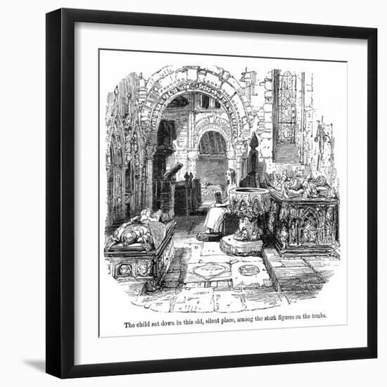 The Old Curiosity Shop, Nell in the Church-Hablot Browne-Framed Art Print