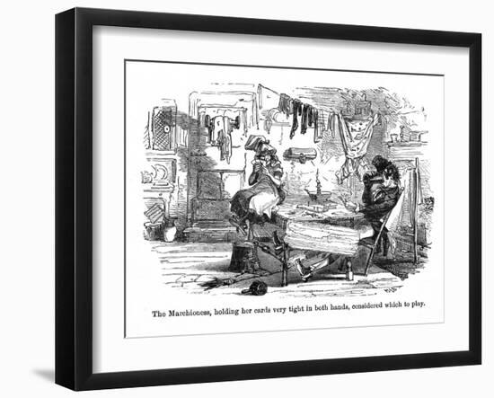 The Old Curiosity Shop, the Marchioness Playing Cards-Hablot Browne-Framed Art Print
