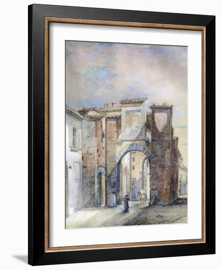 The Old Customs House at San Biagio-Giotto di Bondone-Framed Giclee Print